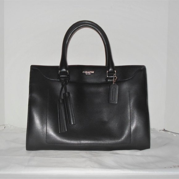 Coach Pinnacle Leather Leighton Frame Carry All 🤩 STUNNING 🤩 SOPHISTICATED 💖 - Picture 4 of 12